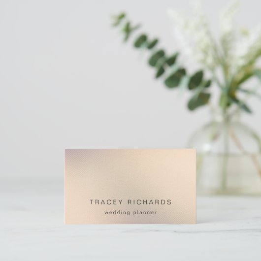 Eenvoudig minimalistisch Glitter Gold Visitekaartje (Staand voorkant)