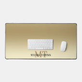 Eenvoudig minimalistisch goud bureaumat (Keyboard & Muis)