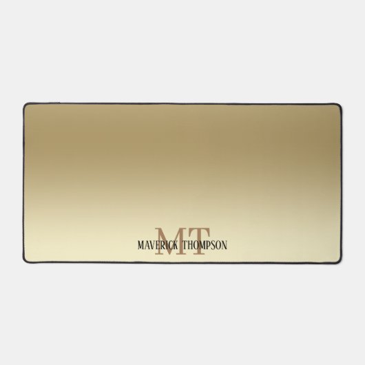 Eenvoudig minimalistisch goud bureaumat (Voorkant)