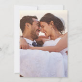 Eenvoudig minimalistisch|Goud Lijst voor fotoontva Kaart (Achterkant)