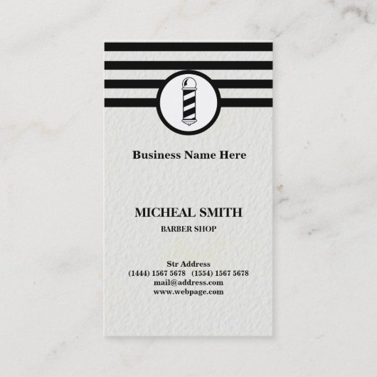 Eenvoudig minimalistisch grafisch winkelbedrijf visitekaartje (Achterkant)