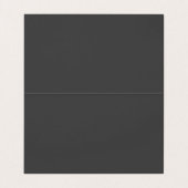 Eenvoudig minimalistisch grijs goud met elegante P Visitekaartje (Binnenkant ongevouwen)