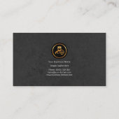 Eenvoudig minimalistisch grijs grunge drift visitekaartje (Achterkant)