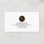Eenvoudig minimalistisch grijs lichtgewicht elektr visitekaartje (Achterkant)