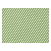 Eenvoudig minimalistisch groen gestreept grillig p tafelkleed (Voorkant (Horizontaal))