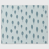 Eenvoudig minimalistisch groen lederen patroon | cadeaupapier (Vlak)