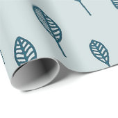 Eenvoudig minimalistisch groen lederen patroon | cadeaupapier (Rol Hoek)