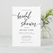 Eenvoudig minimalistisch handgeschreven Vrijgezell Kaart (Staand voorkant)