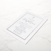 Eenvoudig minimalistisch handschrift folie uitnodiging (Gedraaid)