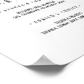 Eenvoudig minimalistisch handtekening cocktails te poster (Hoek)