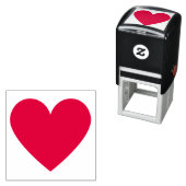 Eenvoudig minimalistisch hart zelfinktende stempel (In situ)