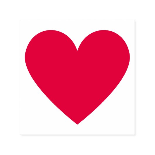 Eenvoudig minimalistisch hart zelfinktende stempel (Design)