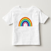 Eenvoudig minimalistisch helder regenboog Logo-emb Kinder Shirts (Voorkant)