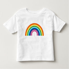 Eenvoudig minimalistisch helder regenboog Logo-emb Kinder Shirts