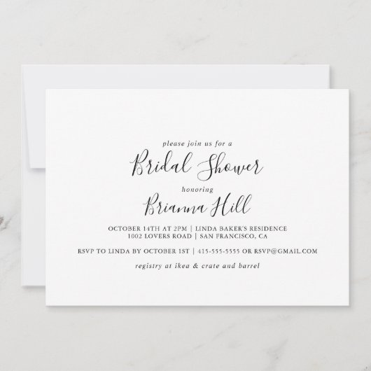 Eenvoudig minimalistisch horizontaal Vrijgezellenf Kaart (Voorkant)