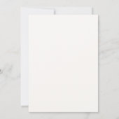 Eenvoudig minimalistisch huwelijk kaart (Achterkant)