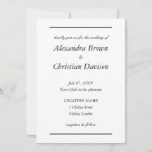 Eenvoudig minimalistisch huwelijk