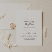 Eenvoudig minimalistisch huwelijk kaart