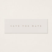 Eenvoudig minimalistisch huwelijk: sla de Labels v Mini Visitekaartjes (Voorkant)