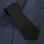 Eenvoudig minimalistisch jet Black Solid Color Stropdas<br><div class="desc">Generieke effen zwarte stropdas voor mannen. Effen gitzwarte kleur met zwarte voering voor een eenvoudige,  minimalistische look.</div>