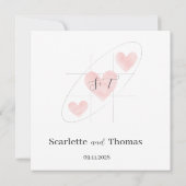 Eenvoudig minimalistisch kaart (Achterkant)