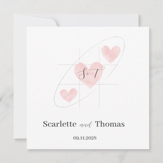 Eenvoudig minimalistisch kaart (Achterkant)