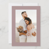 Eenvoudig minimalistisch kaneel Roos Kaart (Achterkant)