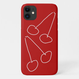 Eenvoudig minimalistisch kersen Case-Mate iPhone case