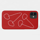 Eenvoudig minimalistisch kersen Case-Mate iPhone case (Achterkant (horizontaal))