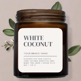 Eenvoudig minimalistisch keurmerk voor moderne kaa vierkante sticker