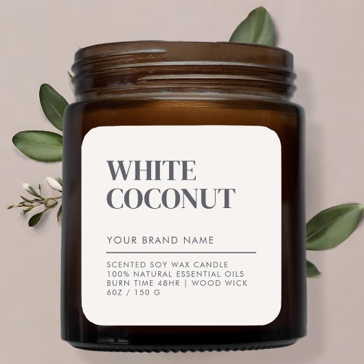 Eenvoudig minimalistisch keurmerk voor moderne kaa vierkante sticker