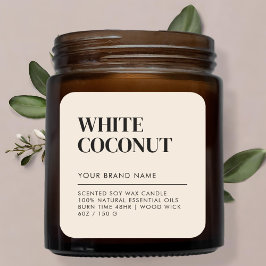 Eenvoudig minimalistisch keurmerk voor moderne kaa vierkante sticker