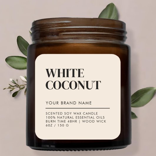 Eenvoudig minimalistisch keurmerk voor moderne kaa vierkante sticker