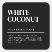 Eenvoudig minimalistisch keurmerk voor moderne kaa vierkante sticker (Voorkant)