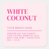 Eenvoudig minimalistisch keurmerk voor moderne kaa vierkante sticker (Voorkant)