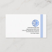 Eenvoudig minimalistisch klassiek opstartapparaat visitekaartje (Achterkant)