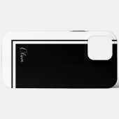 Eenvoudig minimalistisch kleurenblok met naam Case-Mate iPhone case (Achterkant (horizontaal))
