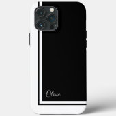 Eenvoudig minimalistisch kleurenblok met naam Case-Mate iPhone case (Achterkant)