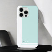 Eenvoudig minimalistisch kleurenblok met naam Case-Mate iPhone case