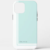 Eenvoudig minimalistisch kleurenblok met naam Case-Mate iPhone case (Achterkant)