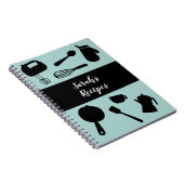 Eenvoudig minimalistisch kookrecept notitieboek (Rechterzijde)