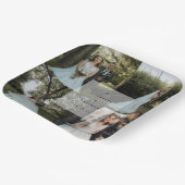 Eenvoudig minimalistisch koppelingsfotocollage papieren bordje (Gebogen)