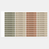 Eenvoudig minimalistisch Kraft Logo kaarsetiket Labels (Vel)