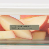 Eenvoudig minimalistisch Kraft Logo kaarsetiket Labels (Aangebracht)