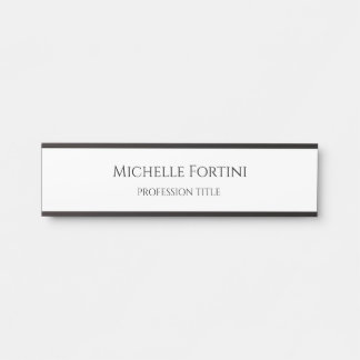 Eenvoudig minimalistisch laagje legant deurbordje