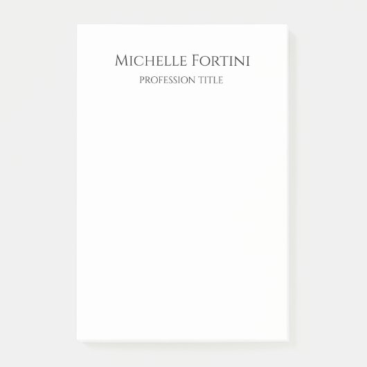 Eenvoudig minimalistisch laagje legant post-it® notes (Voorkant)