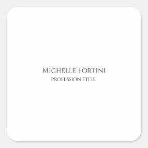 Eenvoudig minimalistisch laagje legant vierkante sticker