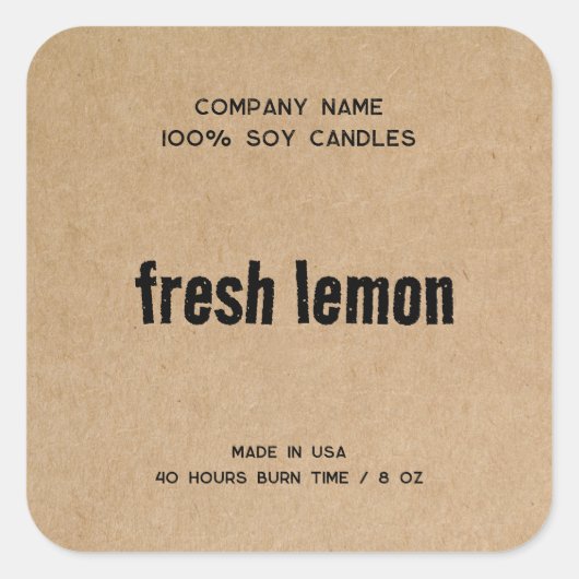 Eenvoudig minimalistisch label kaartenlabel (Voorkant)