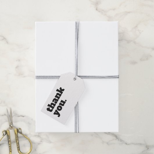 Eenvoudig minimalistisch Label voor het schommelen Cadeaulabel (Met Touw)