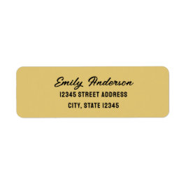 Eenvoudig minimalistisch label voor terugzendadres